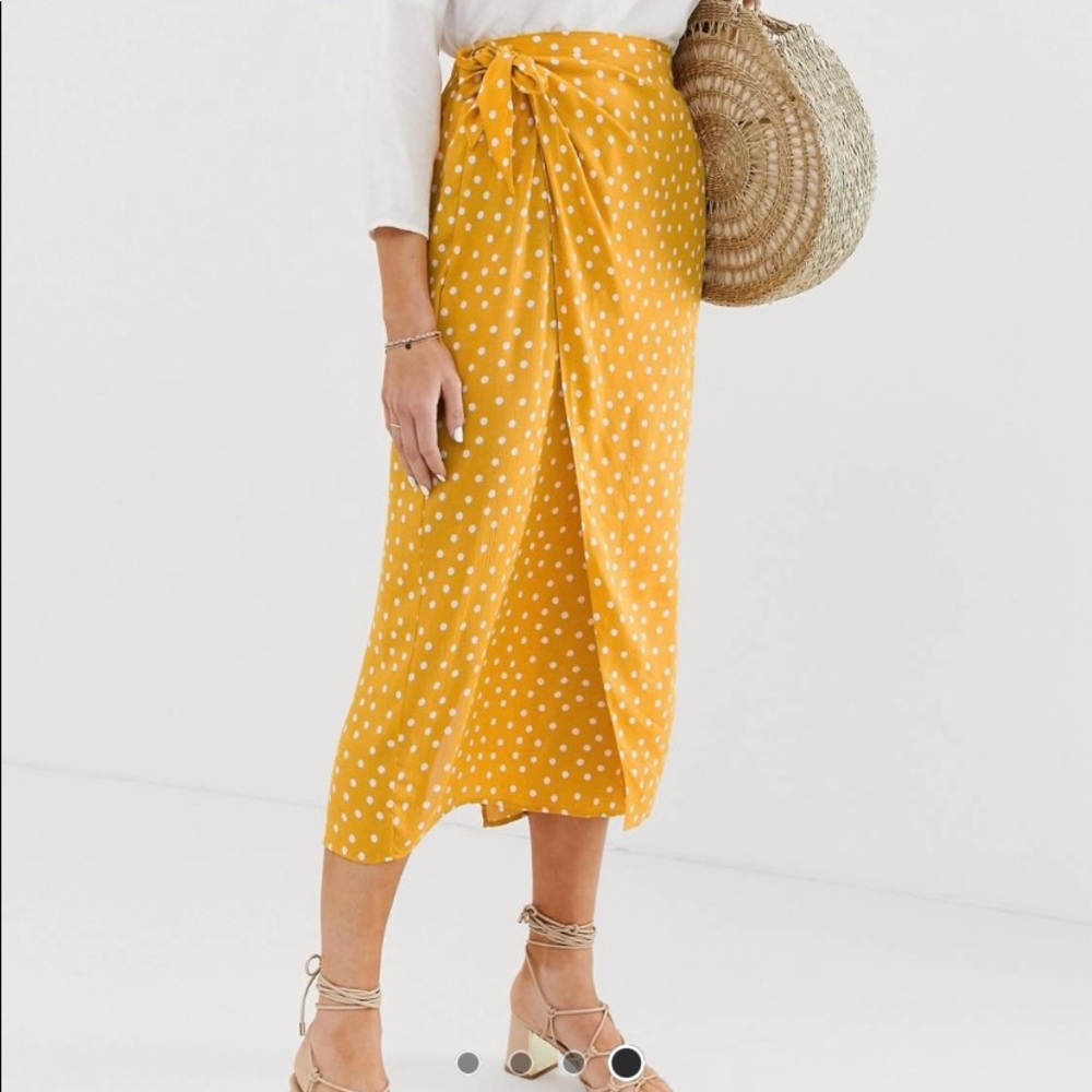 ASOS DESIGN Wrap MIDI Skirt